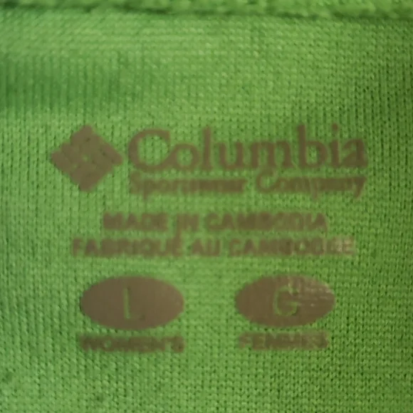 Columbia Fleece pullover size L-lime green - Picture 2 of 5